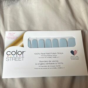 Color Street Sky Blue Nail Strips Aspen Sky